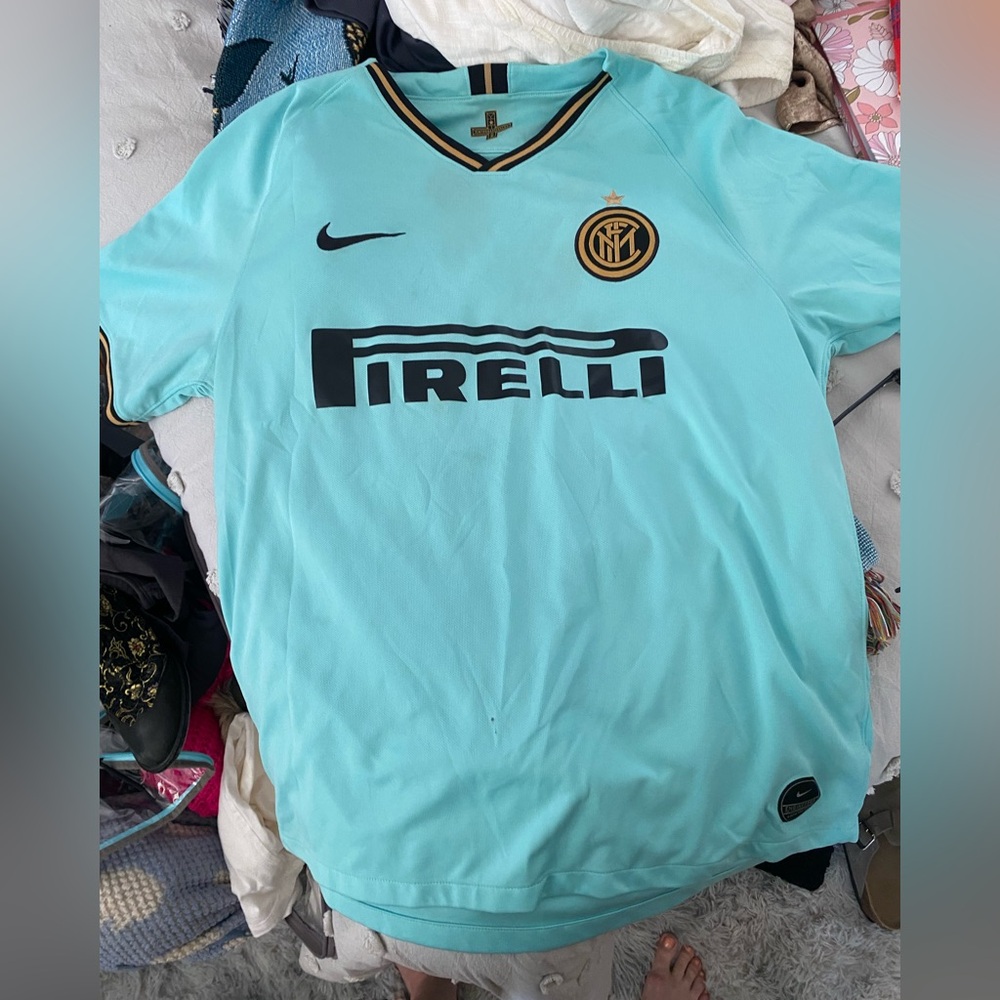 Nike Inter Milan Jersey - Aqua/Black/Gold